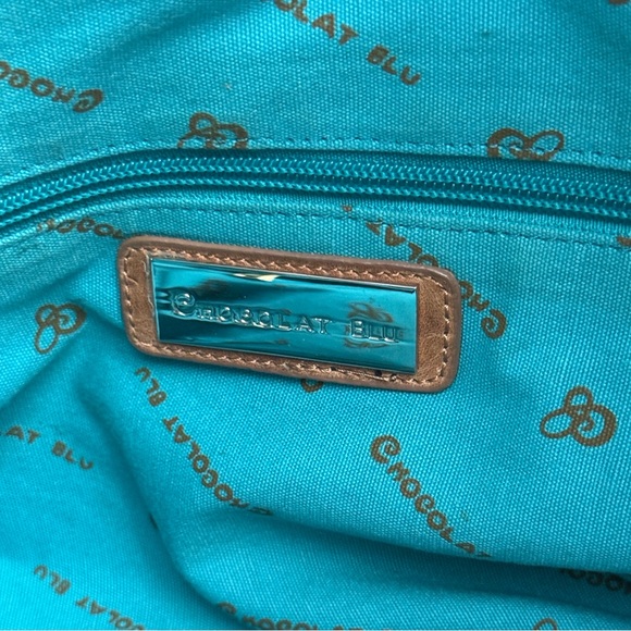 Chocolat Blu Tan Woven Leather Hobo Bag - Picture 12 of 17